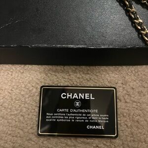 Authentic wallet on chain Chanel bag